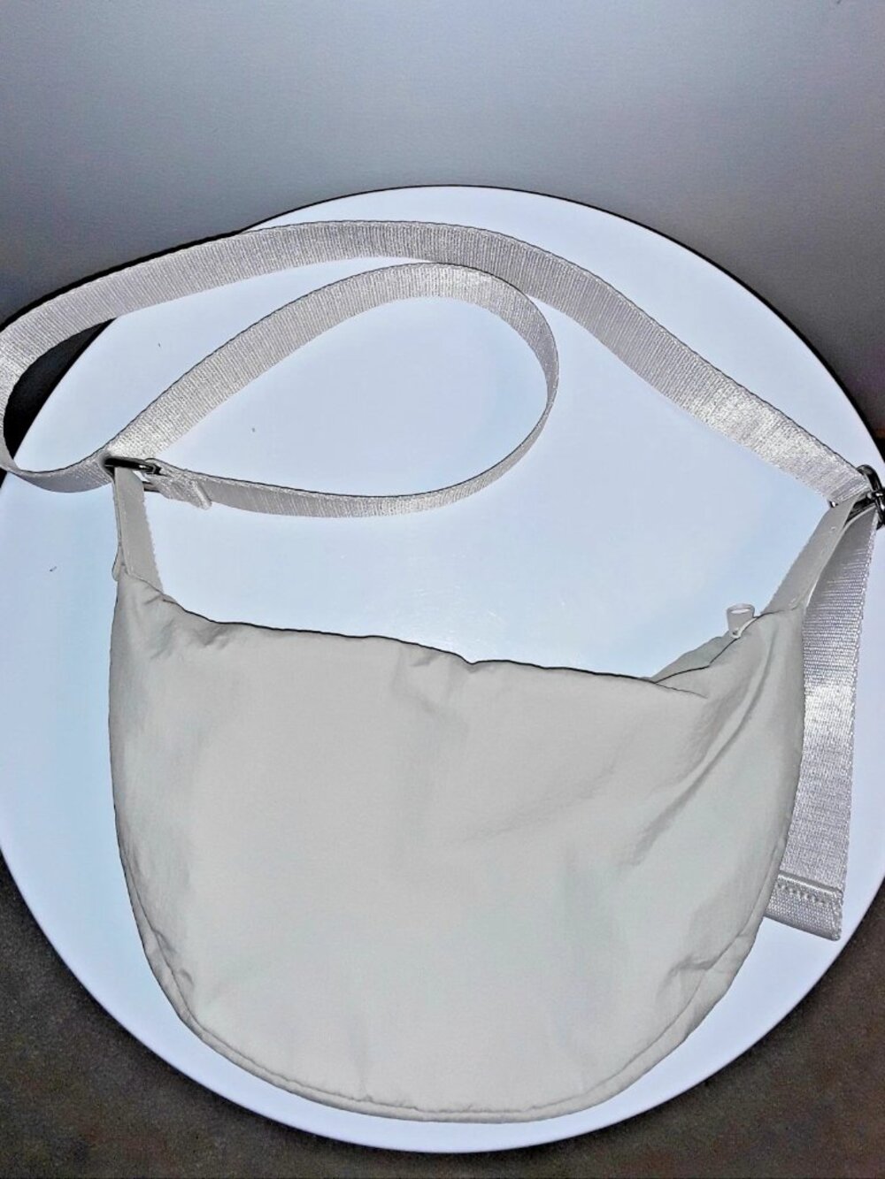 H&M Nylon Shoulder Bag - Light Beige - Like New